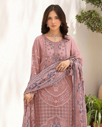 Elan E 69 A To D Chiffon Hand Work Salwar Kameez